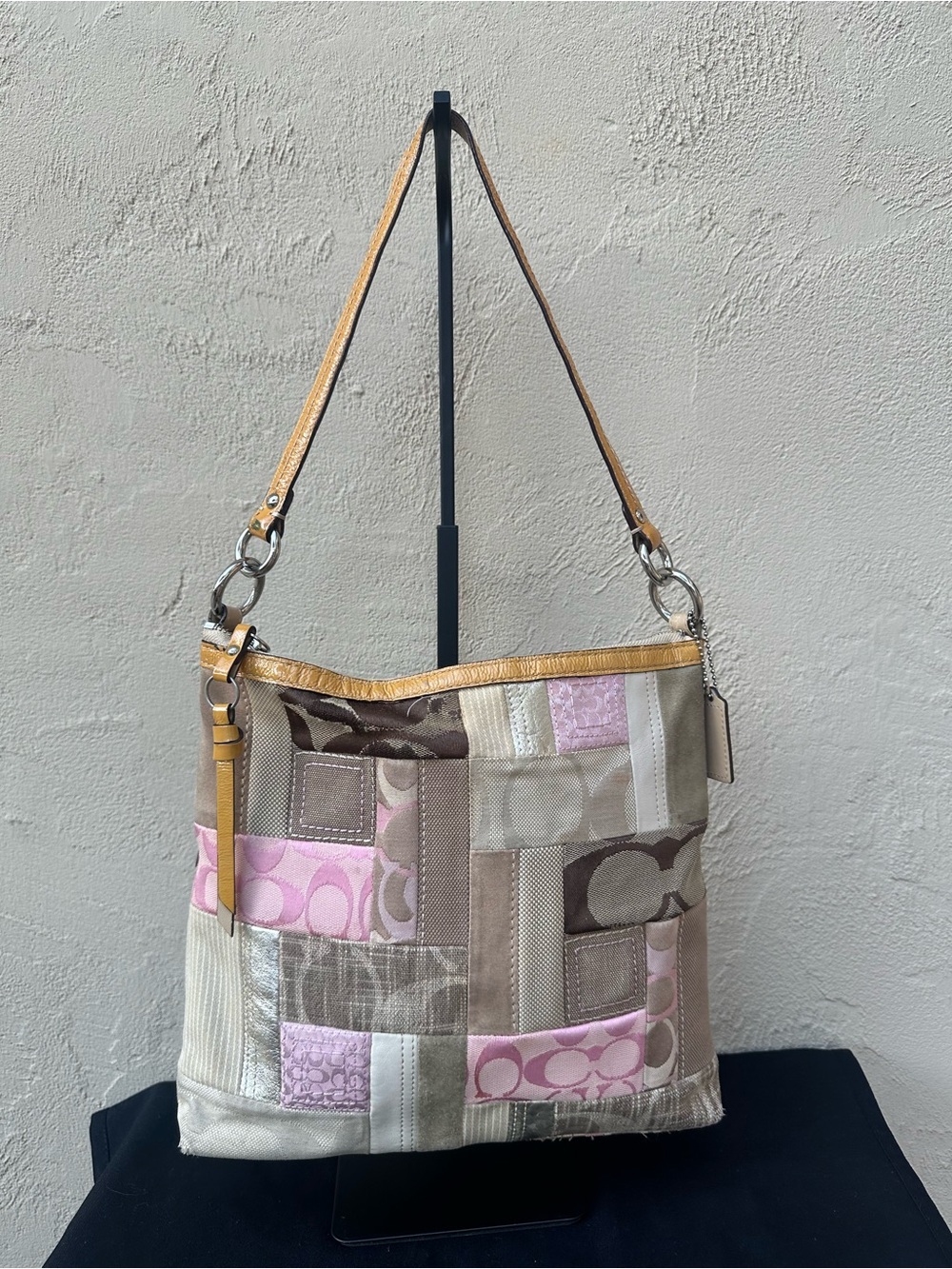 🌸Y2K Coach Signature Patchwork Convertible Duffle F13723 🌸